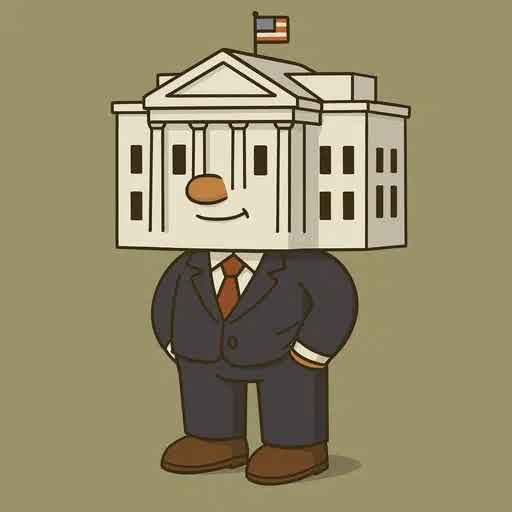 Chill Guy with White House head